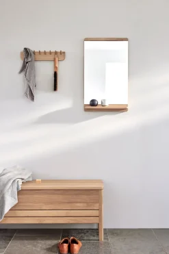 Online Form & Refine Espejo de pared Rim 40x68 cm, Roble blanco Beige
