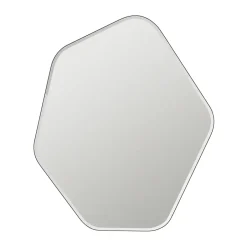 Broste Copenhagen Espejo de pared Ruby 60x50 cm, Clear-black TransparenteNegro