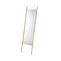 Best Fritz Hansen Espejo de pie Georg, Roble sin tratar Beige