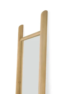 Clearance Ethnicraft Espejo de pie PI, Roble, 200 cm Beige