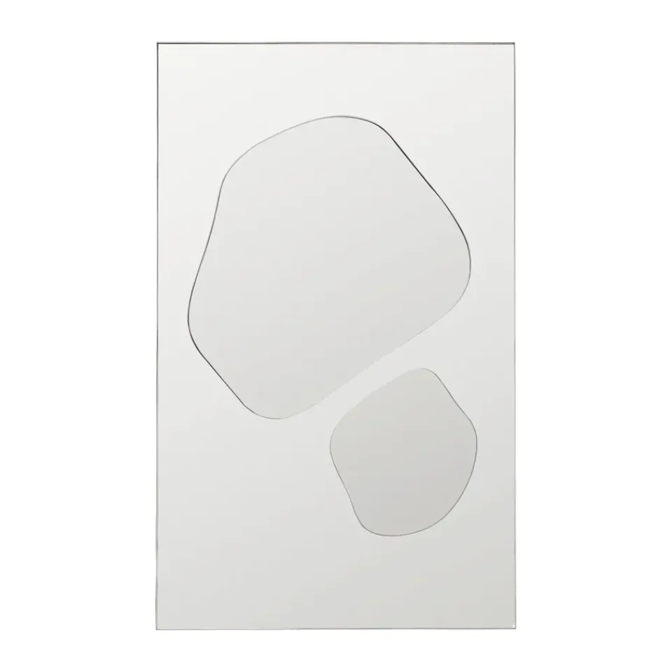 Online Ferm Living Espejo Folia, Silver, 82 cm Plateado