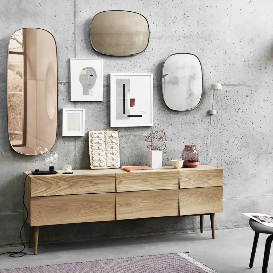 Hot Muuto Espejo Framed, Taupe, 59x44 cm BeigeMarrón