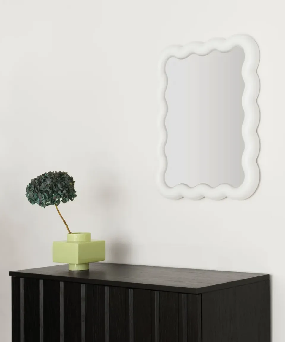 New Normann Copenhagen Espejo Illu 65x50 cm, Blanco