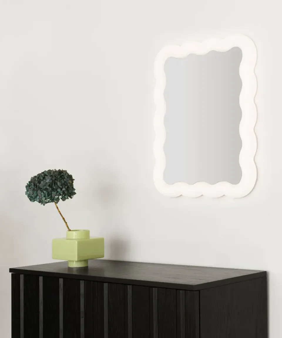 New Normann Copenhagen Espejo Illu 65x50 cm, Blanco