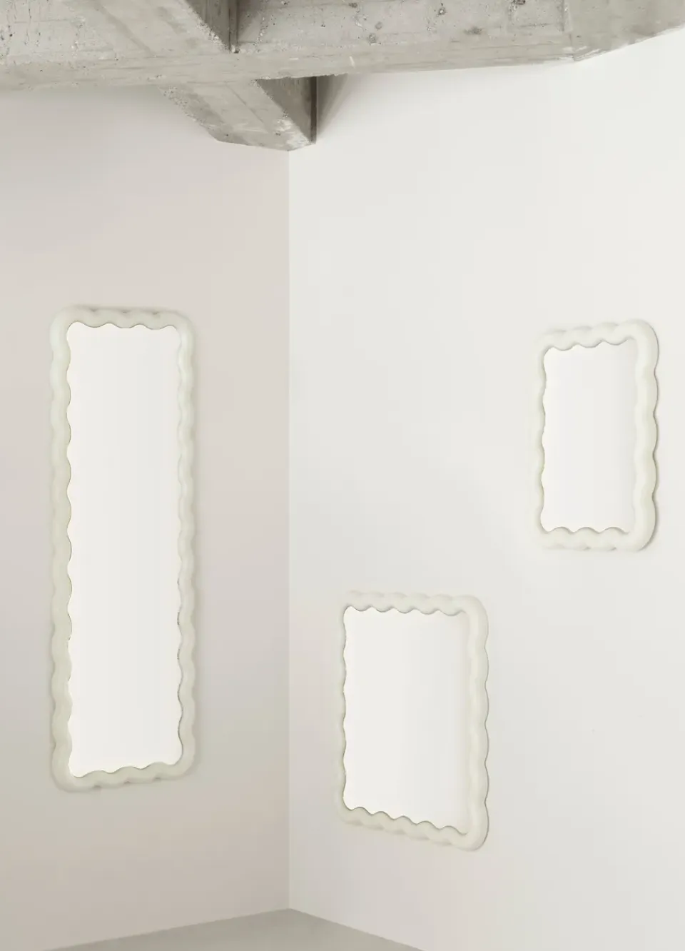 New Normann Copenhagen Espejo Illu 65x50 cm, Blanco