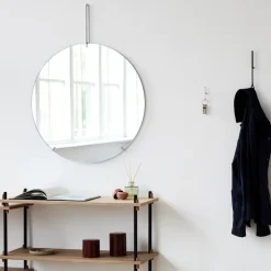 New MOEBE Espejo wall mirror Ø 70 cm, Cromo Blanco