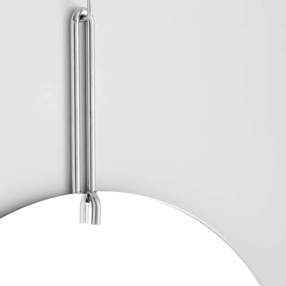 New MOEBE Espejo wall mirror Ø 70 cm, Cromo Blanco