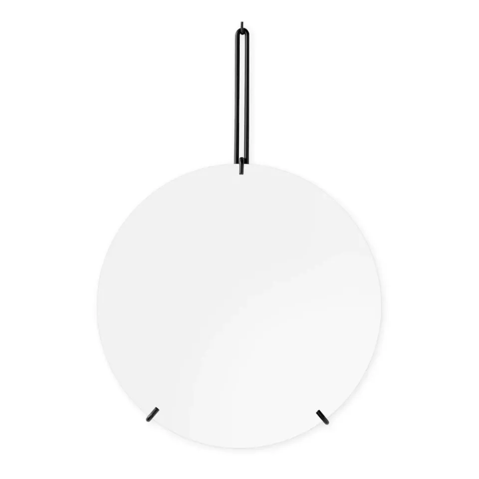 Clearance MOEBE Espejo Wall mirror Ø 30 cm, Negro