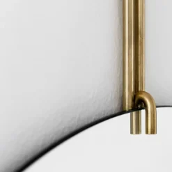 Hot MOEBE Espejo Wall mirror Ø 50 cm, Latón Color doradoBlanco