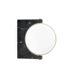 Outlet Audo Copenhagen Espejo Pepe Marble, Mármol , colgado en pared Negro