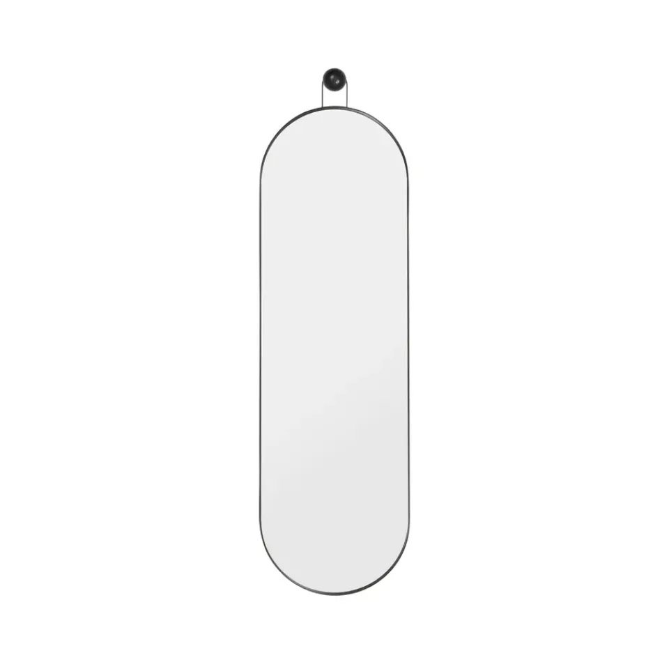 Outlet Ferm Living Espejo Poise ovalado, Negro
