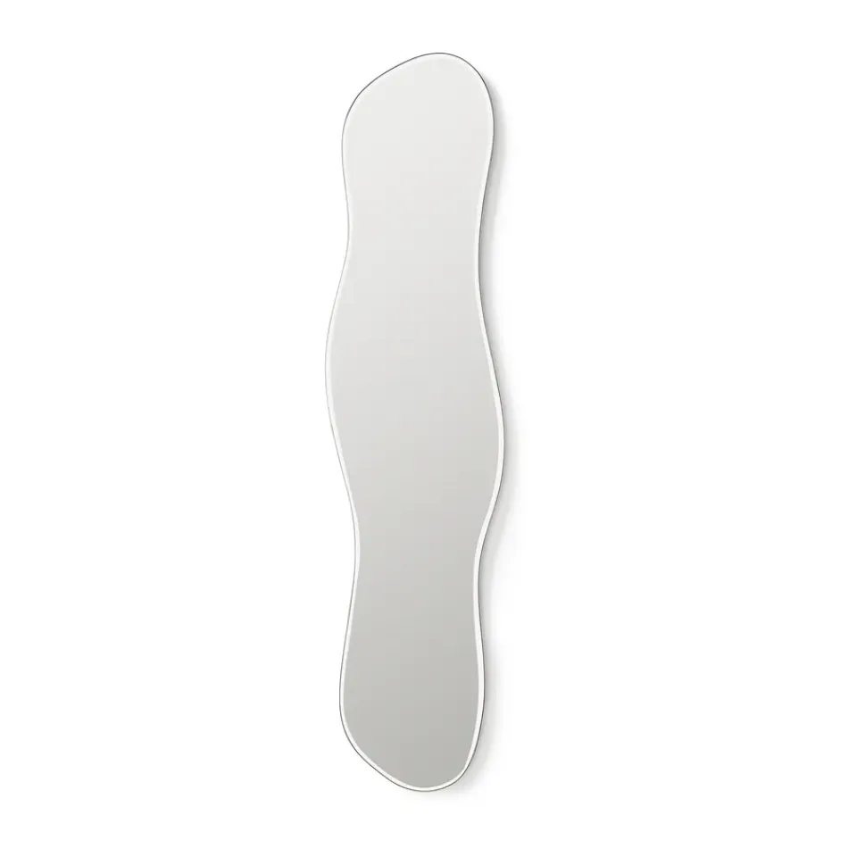 New Ferm Living Espejo Pond full size, Dark chrome Plateado