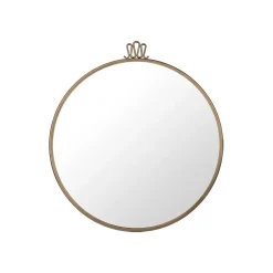 Clearance GUBI Espejo Randaccio, Antique brass, medium Color dorado