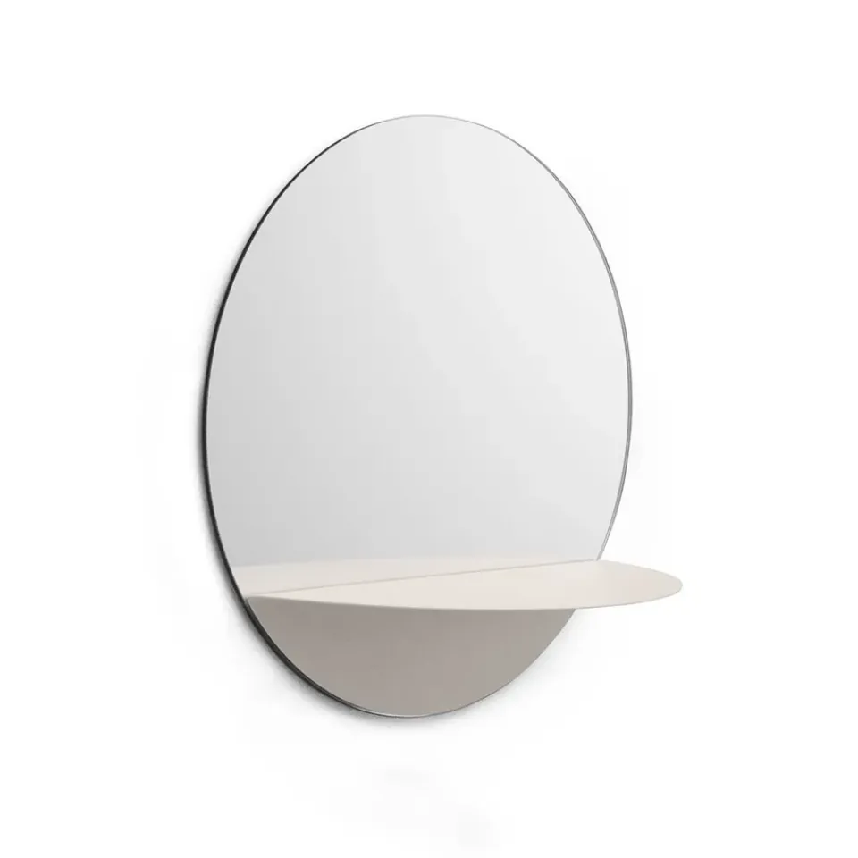 Clearance Normann Copenhagen Espejo redondo Horizon, Blanco