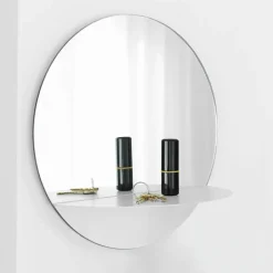 Clearance Normann Copenhagen Espejo redondo Horizon, Blanco