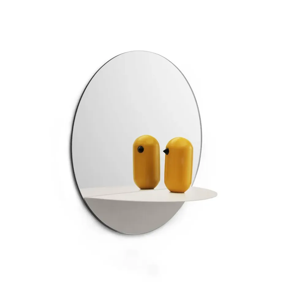 Clearance Normann Copenhagen Espejo redondo Horizon, Blanco