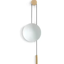 Online New Works Espejo Rise and Shine, Natural oak-brass weight Beige