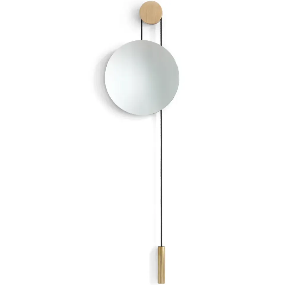 Online New Works Espejo Rise and Shine, Natural oak-brass weight Beige