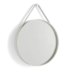 New HAY Espejo Strap Mirror, Light grey Gris