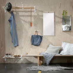 Sale Essem Design Espejo Tillbakablick rectangular, Abedul Beige