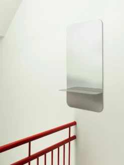 Clearance Normann Copenhagen Espejo vertical Horizon 40x80 cm, Acero inoxidable Plateado