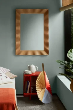 Sale Broste Copenhagen Espejo Wavy 70x100 cm, Natural brown BeigeMarrón