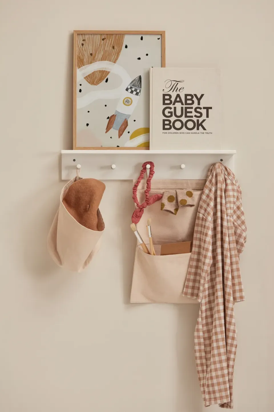Sale Kid's Concept Estante con ganchos Star, Blanco