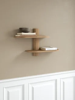 Sale Andersen Furniture Estante de pared Bend , Roble, 50×18×40 cm Beige