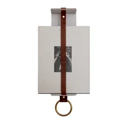 Clearance KLONG Estante de pared Strapp 10x33 cm, Blanco