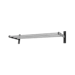 Sale Scherlin Estante de recibidor 12, Acero/negro, aluminio con revestimiento negro Gris
