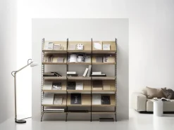Online String Estante para revistero madera, Roble, 58x30 cm Beige