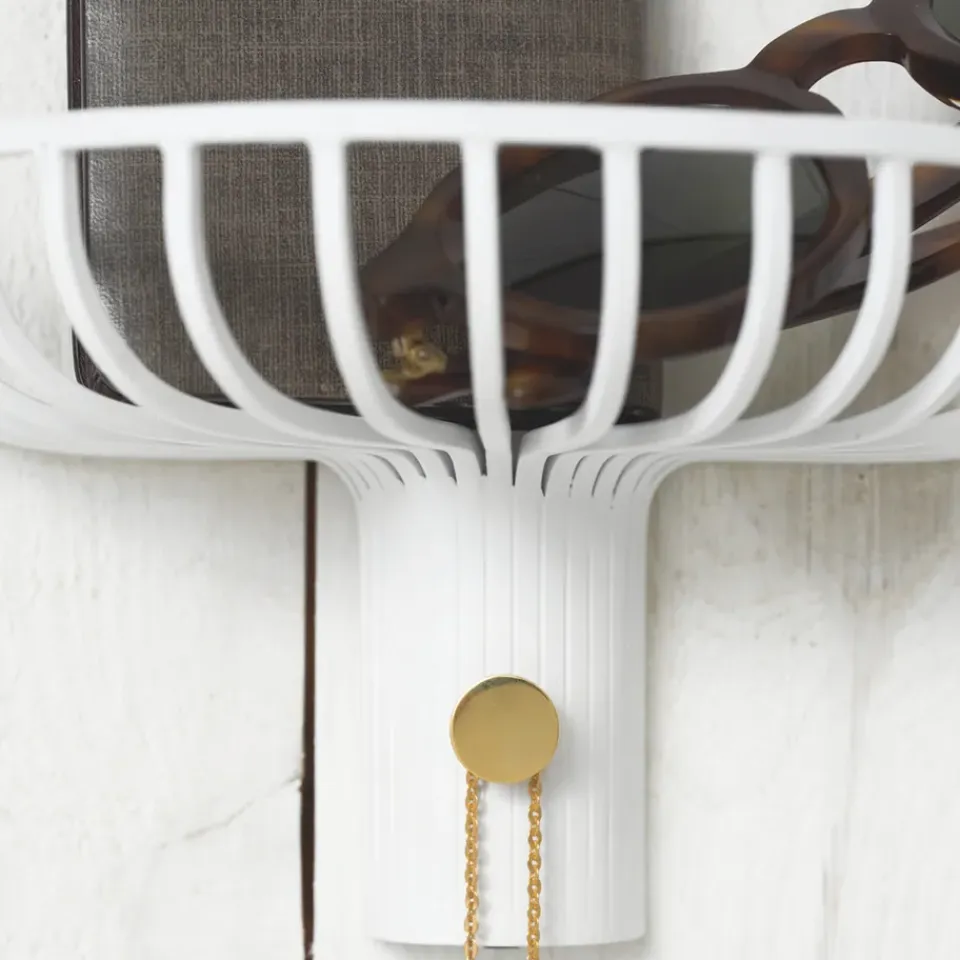 KLONG Estante para sombreros con gancho Lunett objects, Blanco