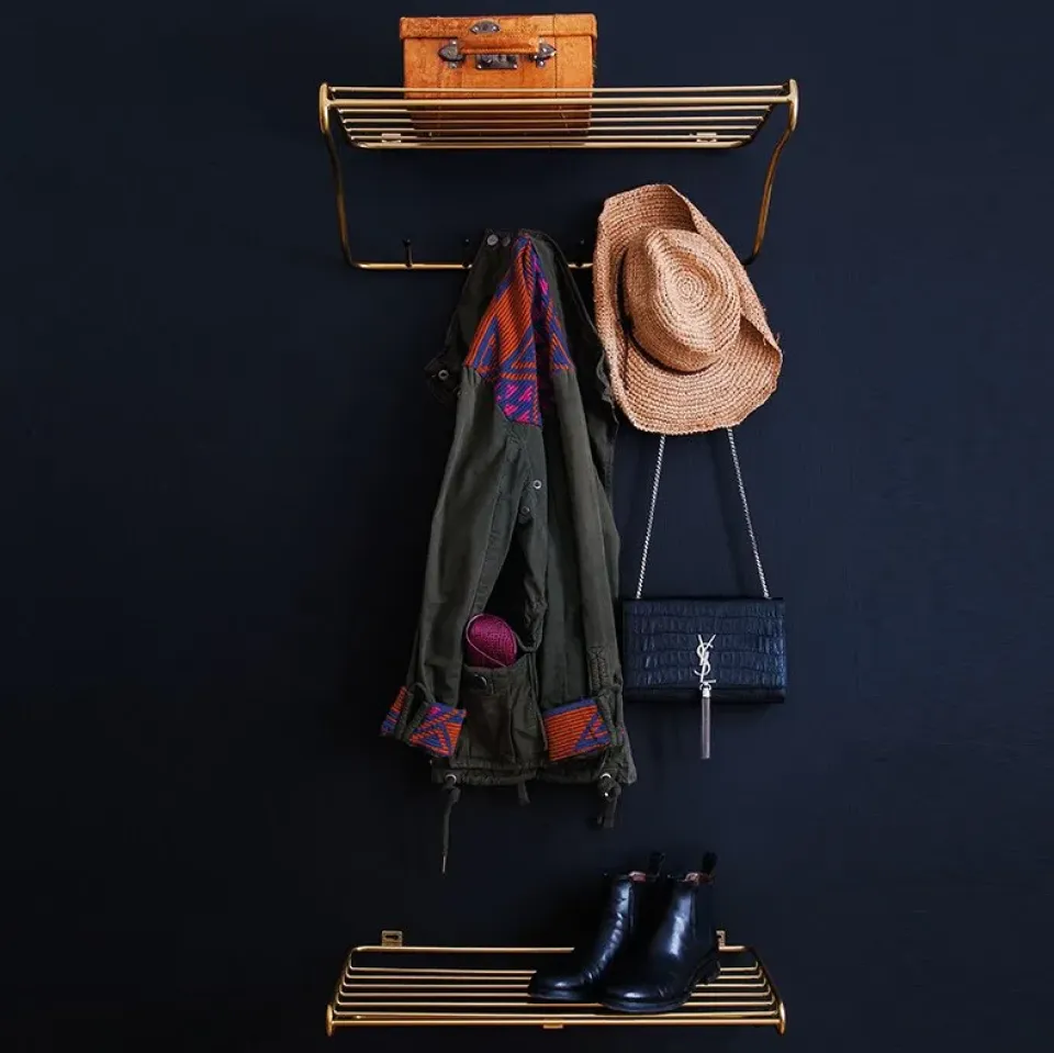 Sale Maze Estante perchero Hat Rack, latón Color dorado