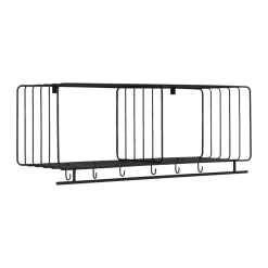 Outlet Scandi Living Estante perchero Nod 90 cm, Black Negro