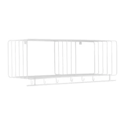 Outlet Scandi Living Estante perchero Nod 90 cm, White Blanco
