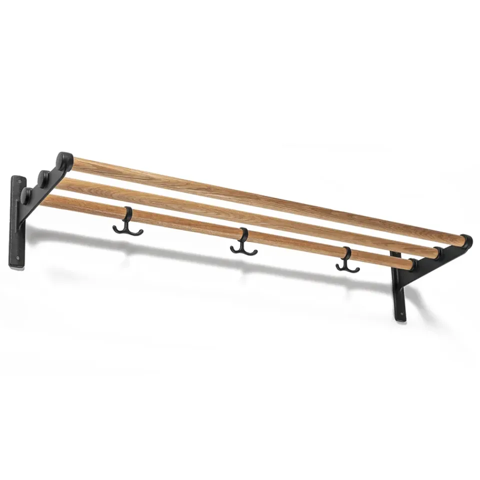 Essem Design Estante perchero o zapatero Nostalgi , roble, negro MarrónNegro