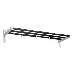 Hot Essem Design Estante perchero o zapatero Nostalgi , roble teñido de negro-blanco NegroBlanco