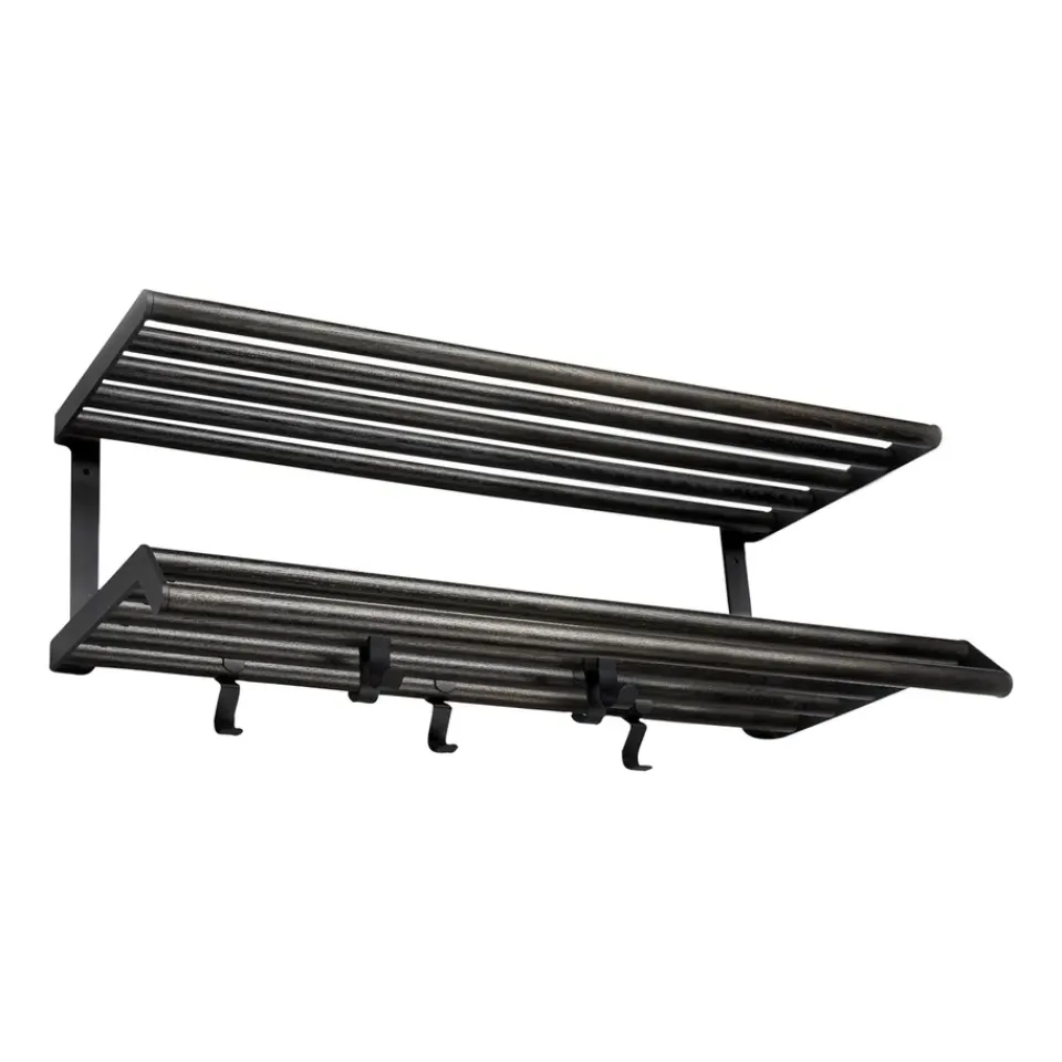 New Essem Design Estante perchero Tamburin 60 cm, roble teñido de - Negro