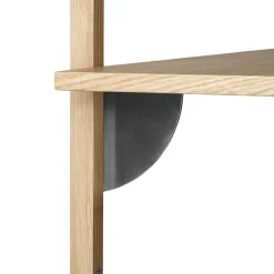 Clearance Ferm Living Estante Sector L/S, Roble-negro Marrón