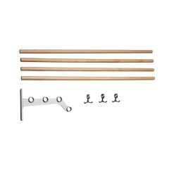 Hot Essem Design Estante sombrerero adicional Nostalgi 291, Roble, soportes aluminio Beige
