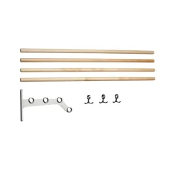 Hot Essem Design Estante sombrerero adicional Nostalgi 291, Abedul, soportes aluminio Beige