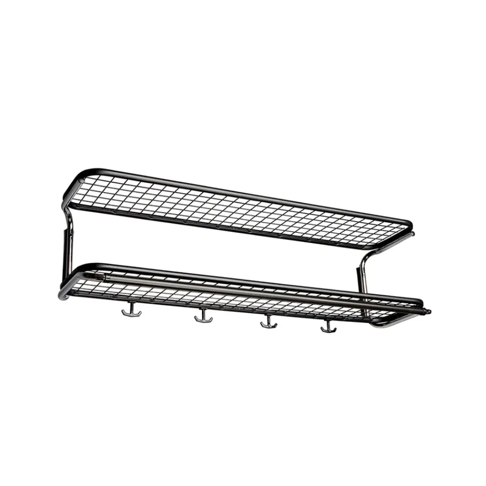 Best Essem Design Estante sombrerero Classic 650, /cromo, 2 niveles, 60 cm Negro