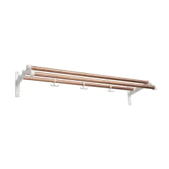 Hot Essem Design Estante sombrerero Nostalgi 291, Cobre, base blanca Naranja
