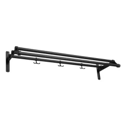 Essem Design Estante sombrerero Nostalgi 291 100 cm, - Negro
