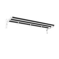 Outlet Essem Design Estante sombrerero o zapatero Nostalgi, , base blanca Negro