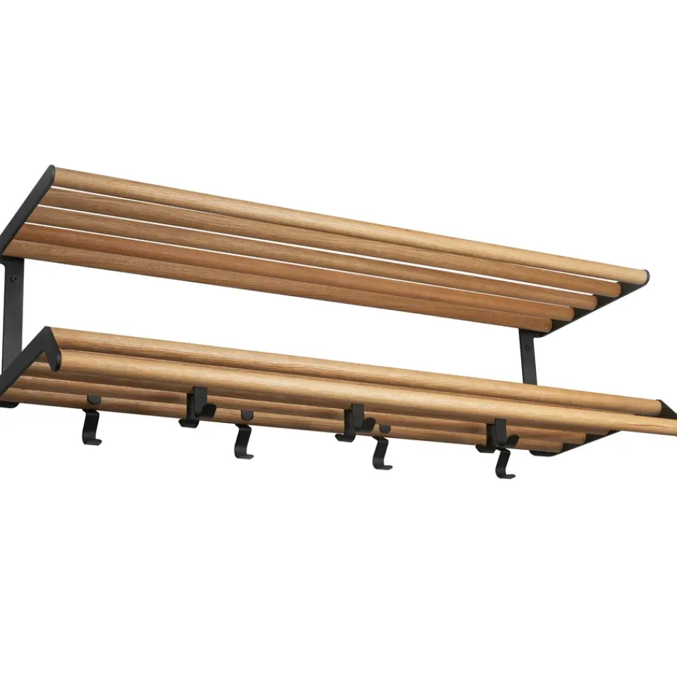 Online Essem Design Estante sombrerero Tamburin 100 cm, Roble- Negro