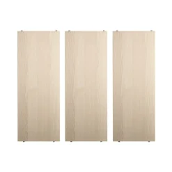 Discount String Estante , Fresno, 78x30 cm, paquete de 3 Beige