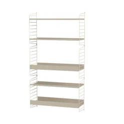 String Estante metal, , 78x30 cm, borde alto Beige