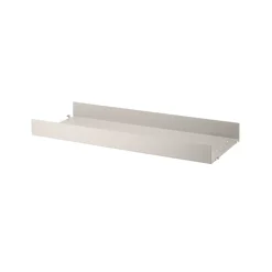 Clearance String Estante metal, , 78x30 cm, borde alto Beige