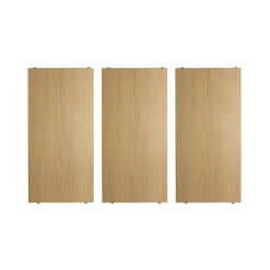Discount String Estante , Roble, 58x30 cm, paquete de 3 Beige